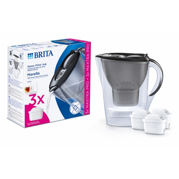 Фото - Фильтр-кувшин Brita Marella MXpro Graphite + 3 картриджа